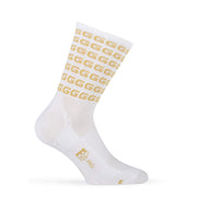 FR-C Tall G Socks - White/Gold